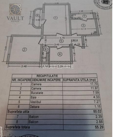 2 CAMERE DECOMANDAT - 55 MP - PANTELIMON - 8