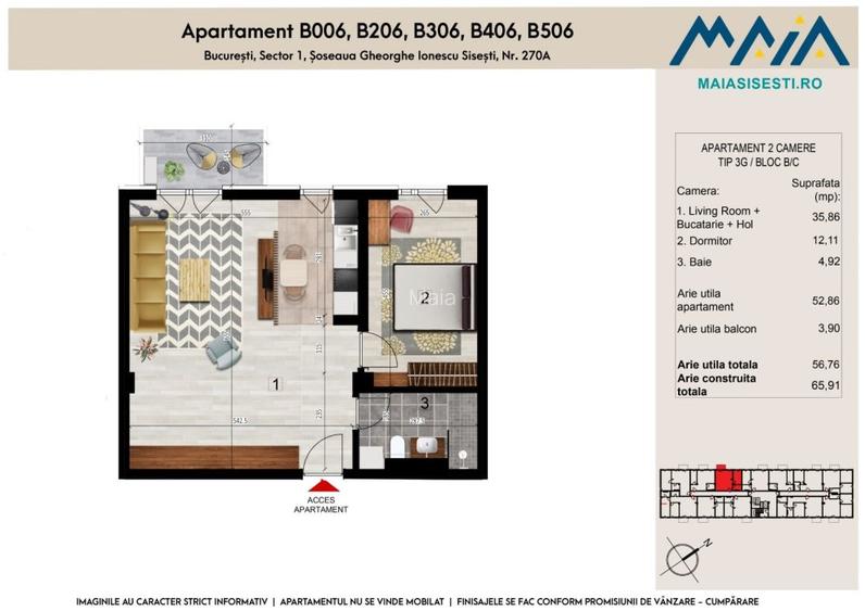 2 CAMERE | FINISAJE PREMIUM | BANEASA | SECTOR 1 | BUCURESTI - 6