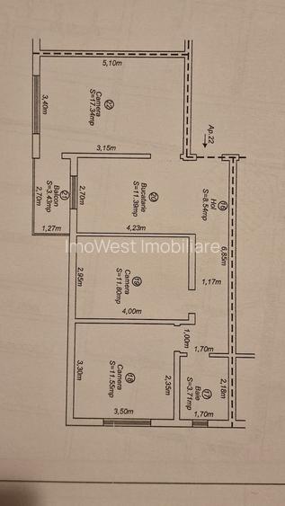 Girocului - Plavat II | 3 Camere | Centrala proprie | Mobilat si Utilat - 8