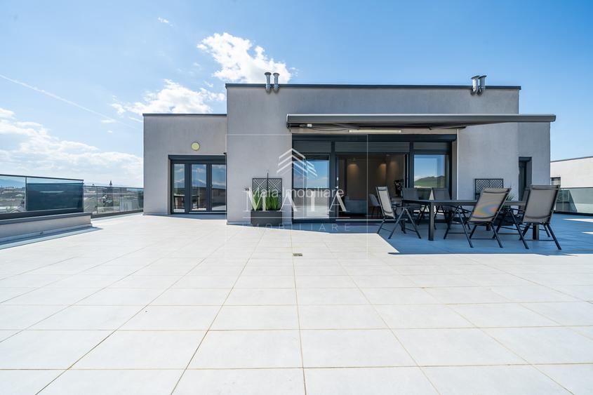 Penthouse in zona centrala, parcare subterana, terasa 150 mp - 7