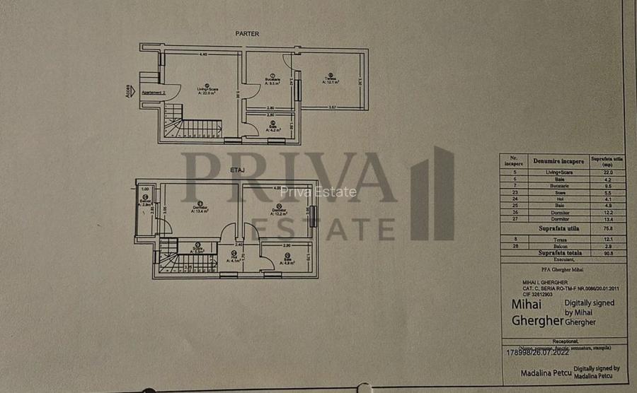 Duplex modern 3 camere, 76 mp utili, Calea Urseni - 15