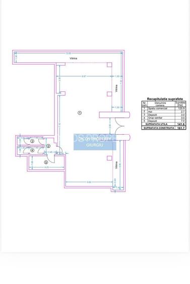 Spațiu comercial ultracentral – 26 ml vitrină, lângă Turn - 1