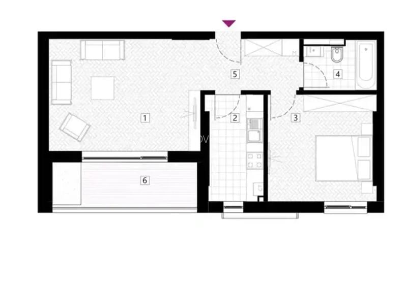 Apartament 2 camere, balcon, boxa, metrou Stefan cel Mare, bloc nou - 7