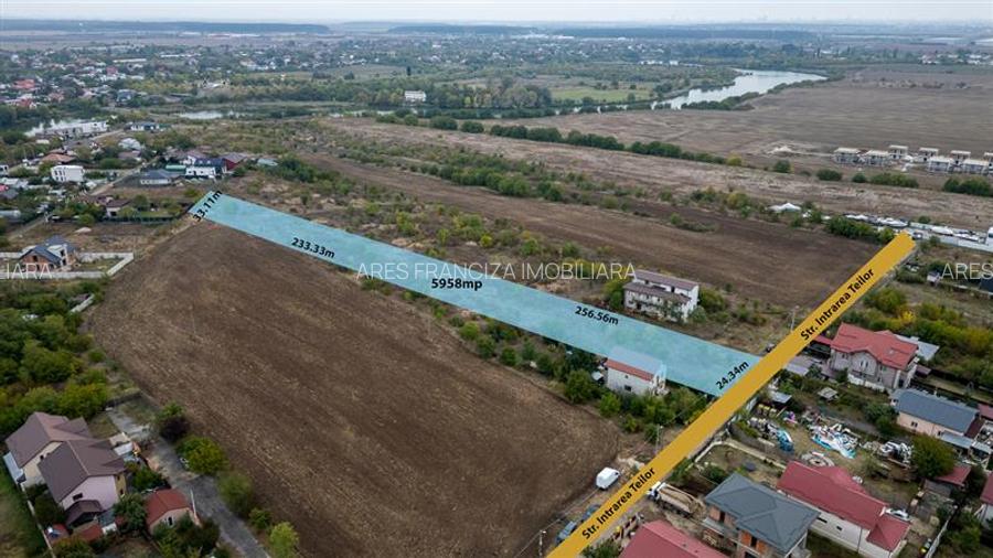 BUFTEA - FLAMANZENI,TEREN 5958 MP,DESCHIDERE 24 M,TOATE UTILITATILE - 6