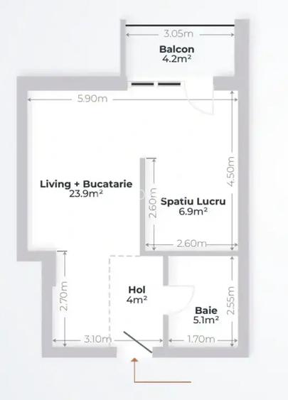 Studio modern într-un ansamblu nou – OMV Pipera – Livrare iunie 2026 - 6