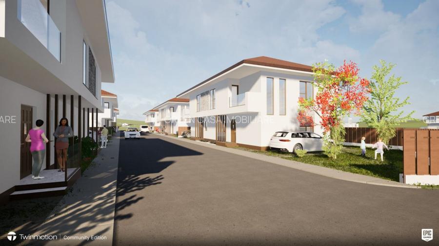 Duplex modern de vânzare în Florești – curte privată - 11