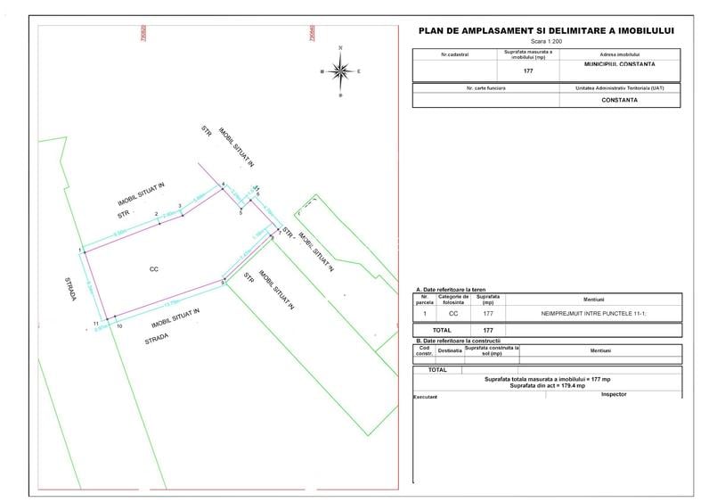 Constanta - Tomis I - teren cu PUD aprobat de  P+2 - 2