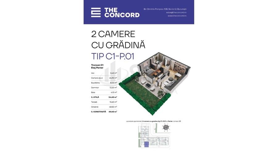 REA1026551 Apartament modern 2 camere cu gradina proprie I Zona Aviatiei