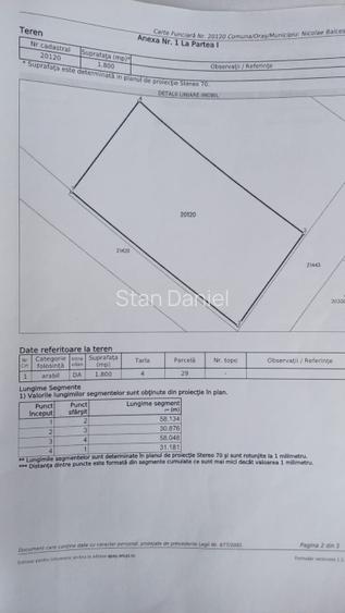 Teren intravilan de vânzare – 1.800 mp – Fântâna Doamnei, județul Călărași  - 3