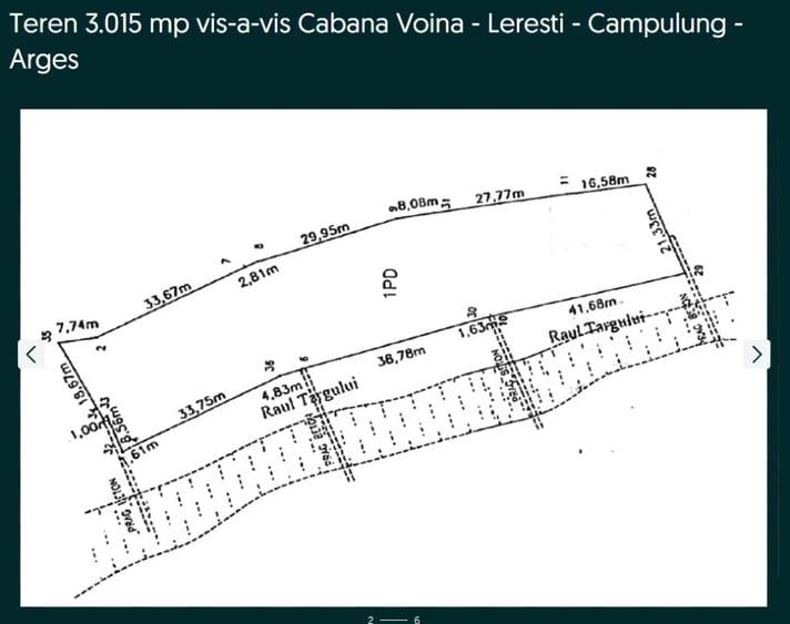 Teren 3.015 mp vis-a-vis CABANA VOINA - LERESTI - CAMPULUNG - ARGES - 7
