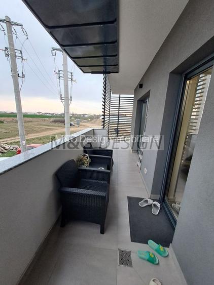 3 camere  bloc nou, 80 mp utili , balcon de 20 m - 22