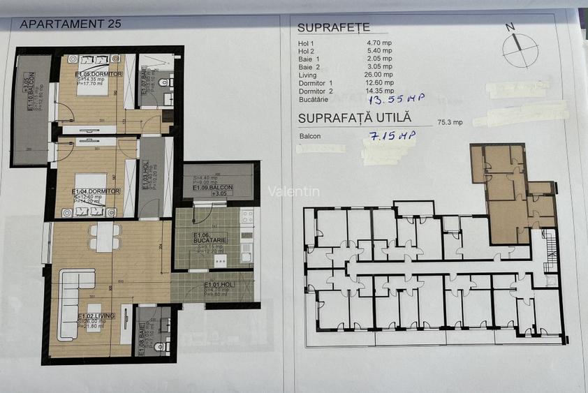 APARTAMENTE DE VÂNZARE Splaiul Unirii Sector 3 Vitanul  Nou ,3 Camere ,6 Tip - 14