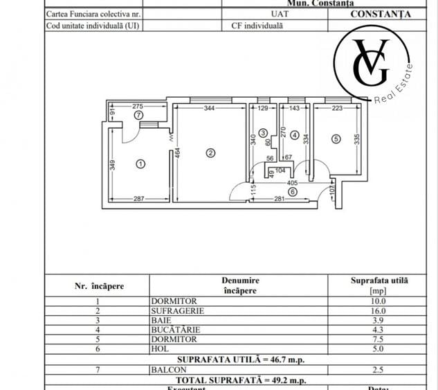 Apartament 3 camere  -zona Tomis Nord - 13