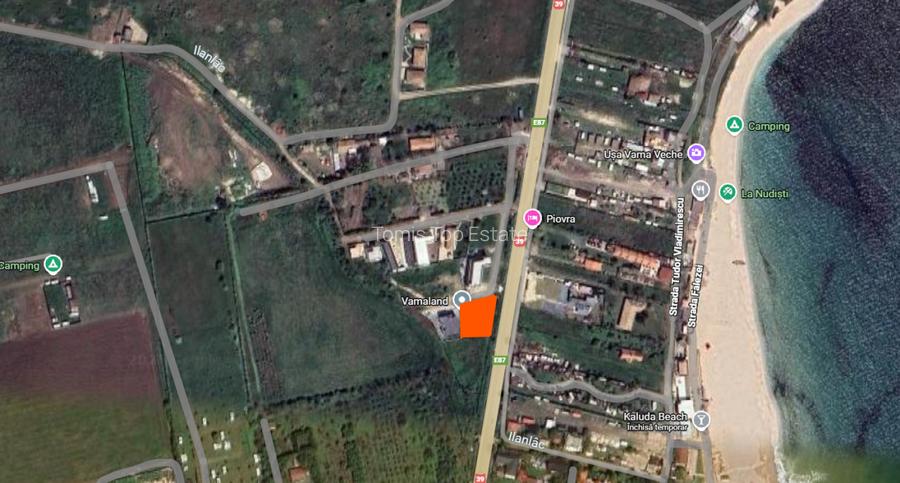 Teren de vanzare in Vama Veche la drumul national, 506mp, 160ml pana la plaja - 2