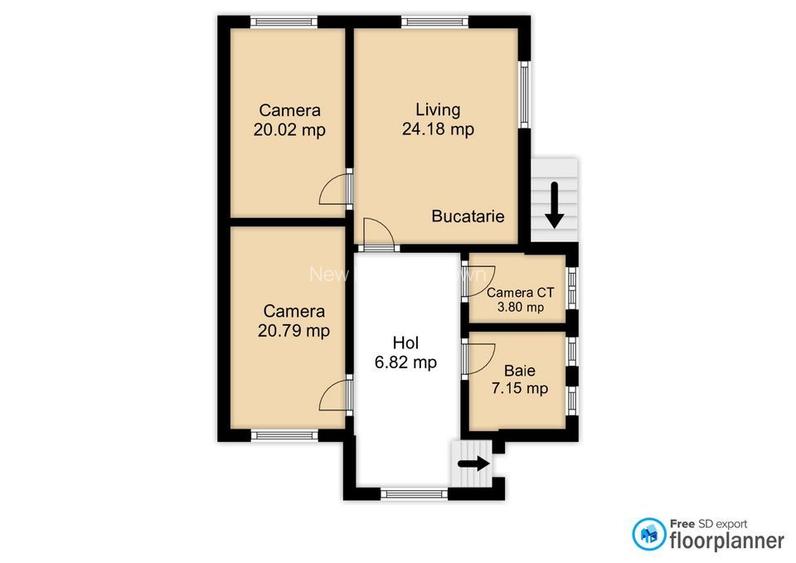 Apartament cu 3 camere la casa | Curte 130 mp | Zona Grivitei strada Vulcan - 1