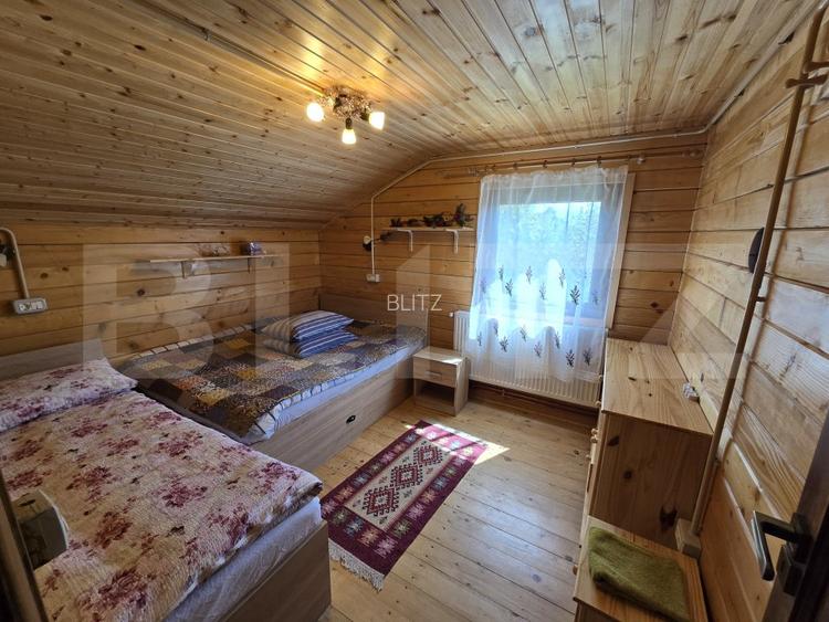 Cabana lemn cu 4 dormitoare, 120mp, teren intravilan de 1250mp - 9