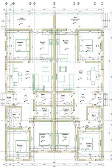 AX1085 Giroc, 1/2 Duplex Parter Cu Perete Dublu Despartitor - 4