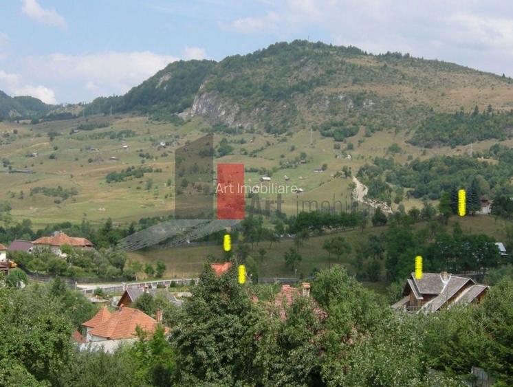 Teren intravilan 3214 mp  în Rucăr cu deschidere 56 m în DN73 - 7