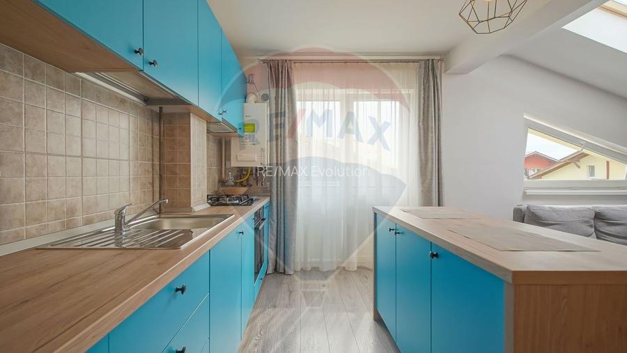 Apartament 2 camere, 53 mp, open space, mobilat&utilat, Sânpetru - 14