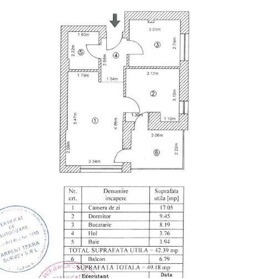 2 Camere + Parcare AN 2016 Terasa Patrata Park Politehnica Bloc NOU - 17