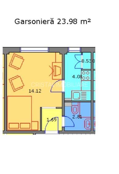 De vanzare Garsoniera  Apusului Metrou PACII - 8