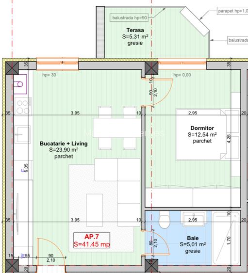 COMISION 0% | Apartamente cu 2 camere | 2 locuri de parcare - 3