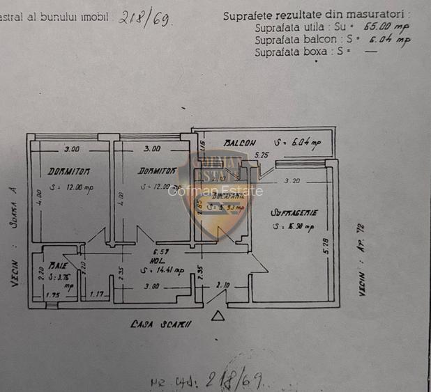 3 camere Far - Abator - Sos Mangaliei 71mp, et 5/10 lift centrala gaz A/C balcon - 19