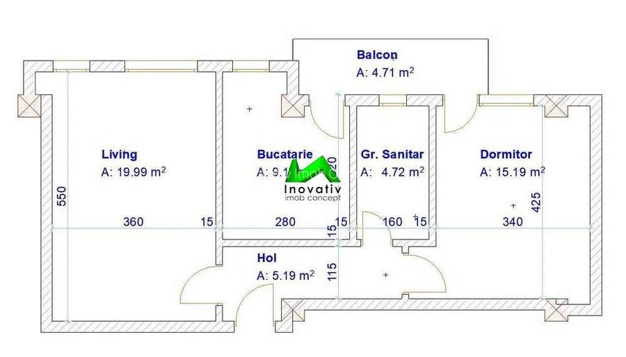 Apartament decomandat  de vanzare 2 camere  Sibiu Turnisor - 8