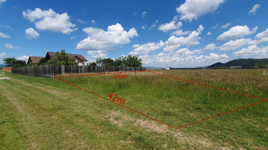 Rasnov -Glejarie 1000 mp front 42m posibilitate duplex sau 2 constructii - 3