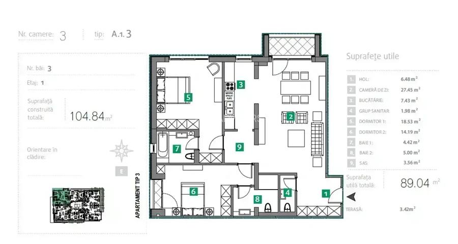 Apartament Lux 3 Camere Sisesti I 3 Bai I Metrou - 12