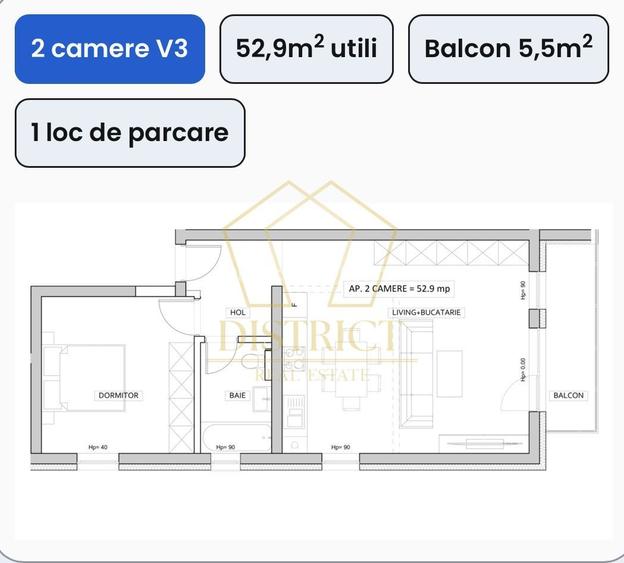 Apartament cu 2 camere | ESO Giroc - 2