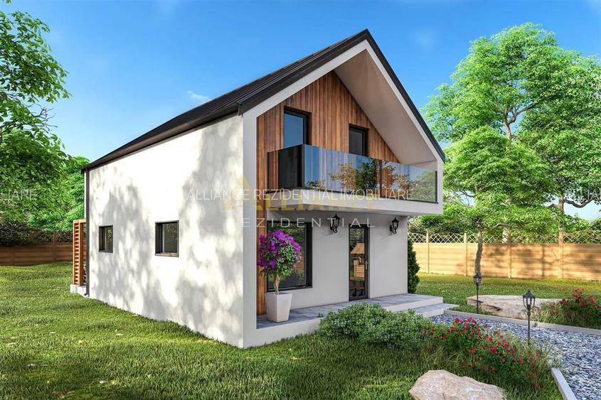 Casa individuala P+1E - 4 camere 2 bai - teren 300mp - 2