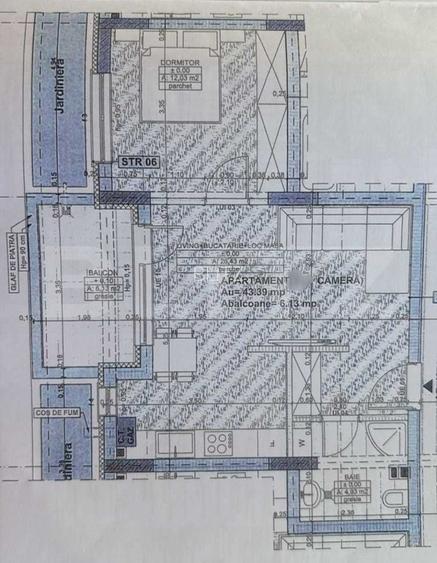 Apartament 2 camere, 43.40 zona Cetatii - 7