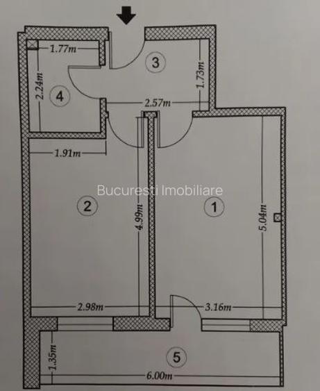 Apartament 2 Camere,Dristor,Metrou,bl.2015,et.3/6,Amenajat,centrala,Liber - 7
