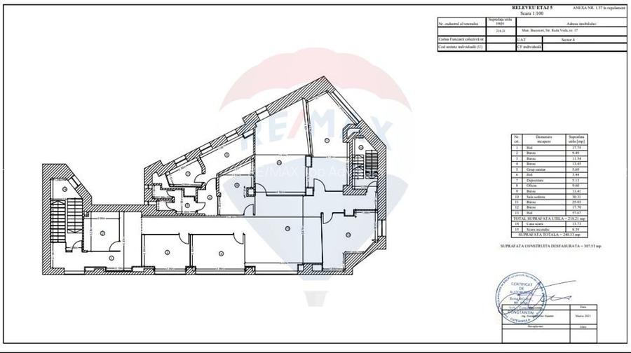 De vânzare în zona Unirii-Spațiu de birouri de 1,650mp - 13