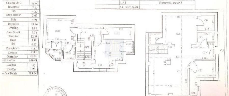 Duplex 4 Camere | Birouri | Rezidential | Inchiriere *Mosilor* - 17