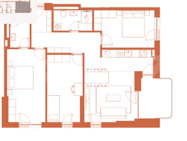 Comision 0!   River by Hexagon - 4 camere, 93 mp. - 4