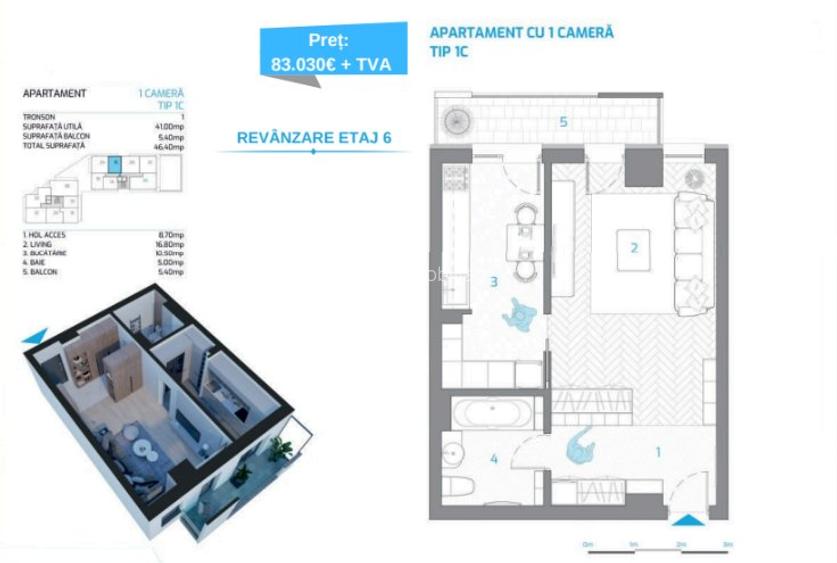 APARTAMENT CU 1 CAMERE , NICOLINA , BLOC NOU 2025 - 8