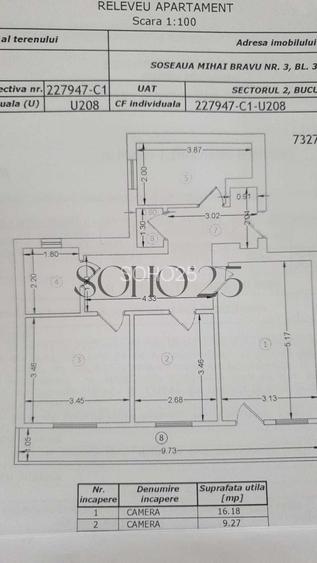 Apartament 3 camere | Metrou Obor – 30 sec | 73 mp | Renovat complet - 1