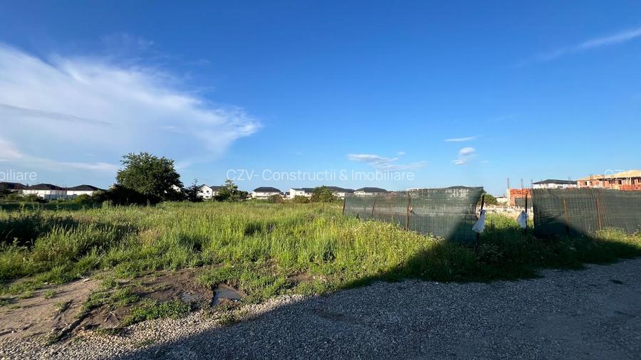 Teren 666 mp – ideal pentru 4 case moderne, tip cub | Deschidere 25 ml | Utilită - 9