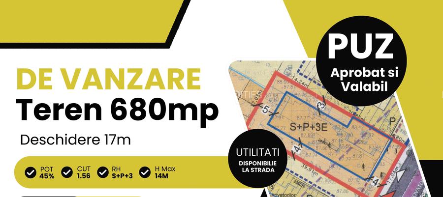 Teren 680 mp, deschidere 17 m, PUZ aprobat – Bucureștii Noi, Sector 1 - 1