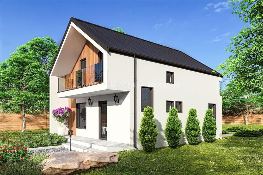 Vila Individuala | P+M | 4 camere + 2 bai | Teren 300mp - 3