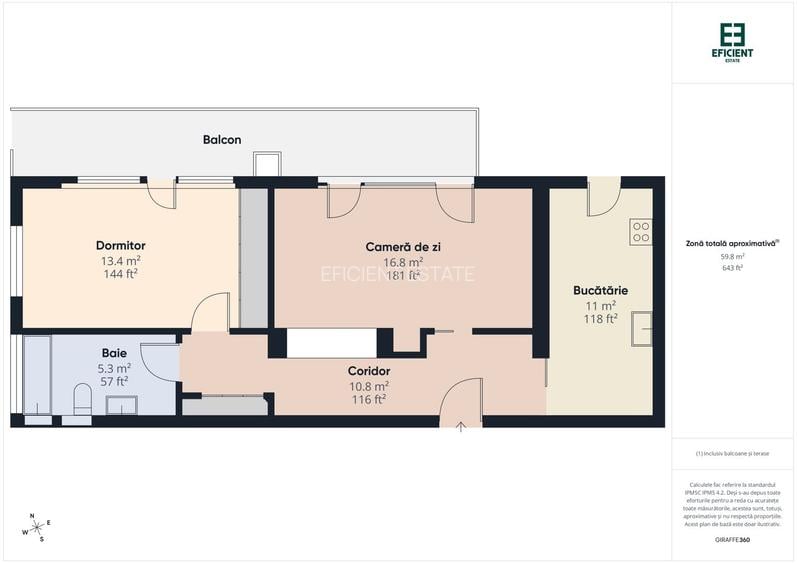 De închiriat - Apartament cu 2 camere etaj 8 - Zona Micalaca - Arad - 7