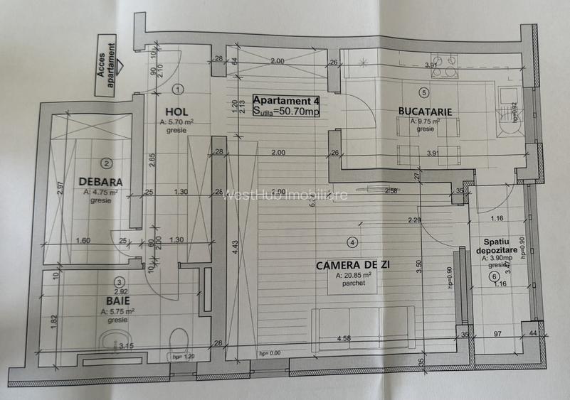 Apartament spatios, decomandat, 51 mp, parter - Chisoda - 10