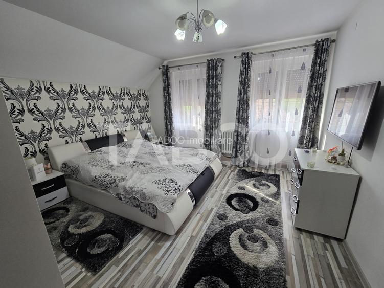 Casa mobilata de vanzare 150 mpu teren 450 mp garaj Piata Cluj Sibiu - 4