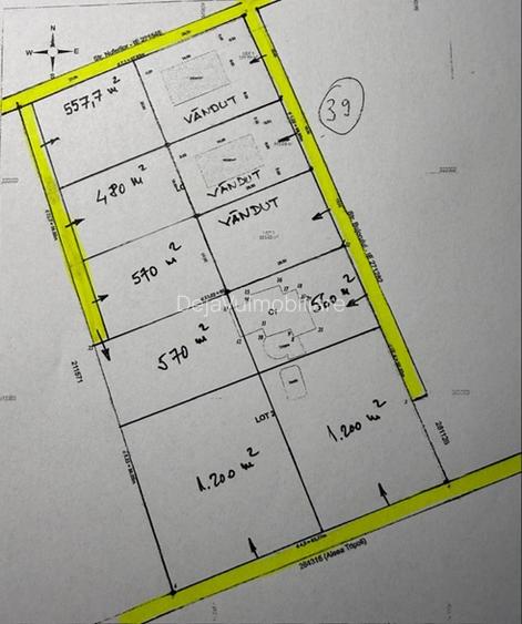 Teren Alka- Nuferilor 480,560,1200 Mp New 2026 - 1