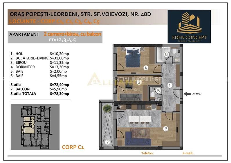 NOU Apartament 2 camere Popesti Leordeni - 9