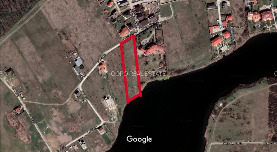 Teren dezvoltare 4763 pe malul Lacului Mogosoaia deschidere 40 metri - 4