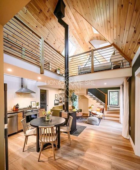 Cabana A Frame 4 camere 76 mp-teren 2,5 ari-panorama spre lac Colibita - 5