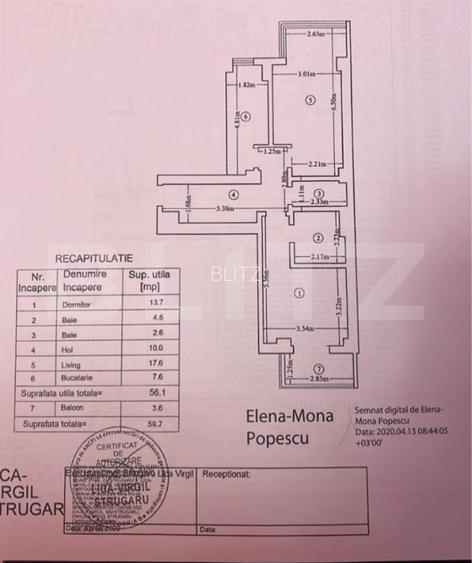 Apartament 2 camere, 59 mp, River's Towers - 5